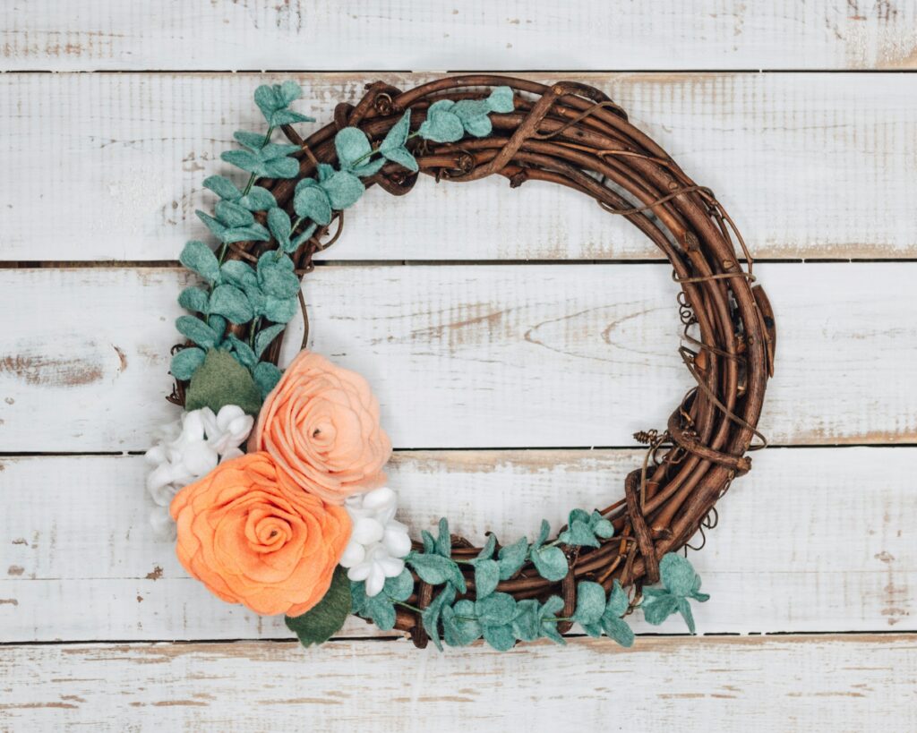 spring wreath
